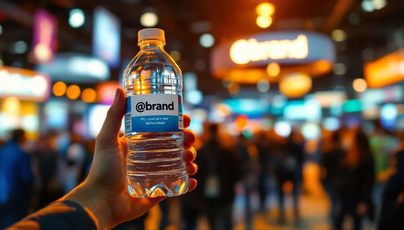 bottled water with your own brand logo